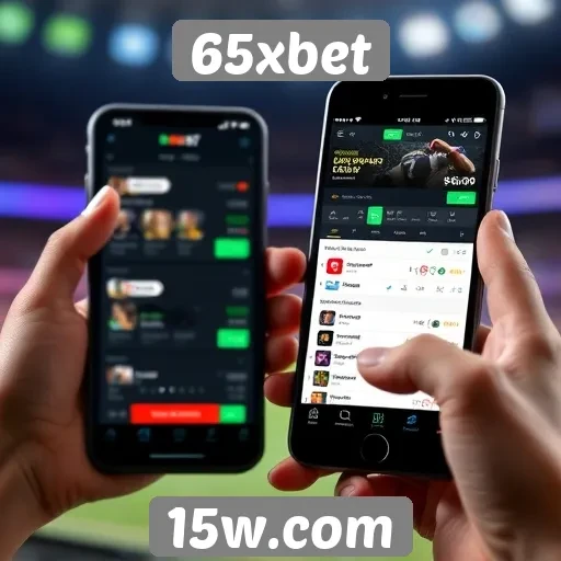 Experiência do usuário no 65xbet em dispositivos móveis